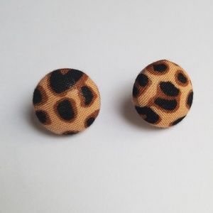 Leopard Stud Earrings
